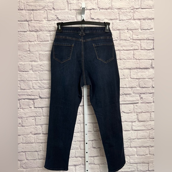 Christopher & Banks Signature Slimming Dark Wash Straight Leg Jeans size 16 - Picture 5 of 7